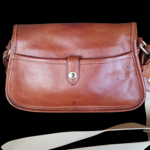 Dooney & Bourke Florentine Ellie Leather Crossbody Bag In Natural - Picture 7 of 16